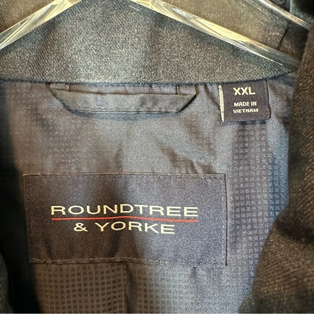 ROUNDTREE & YORKE Men's XXL Navy Blue Puffer Vest
